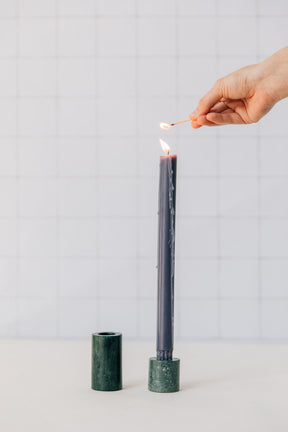 Favor Green Marble Candle Holder